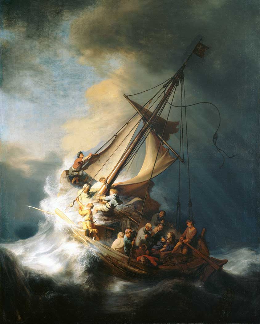 Rembrandt Fırtınada Isa