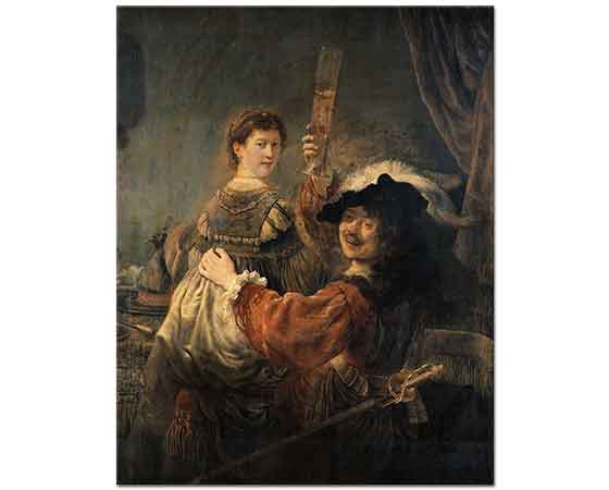 Rembrandt Genç Karısı Saskia ile