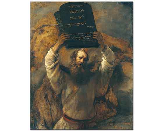 Rembrandt Hz Musa ve On Emir Tableti