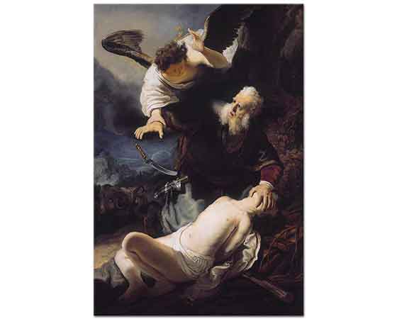 Rembrandt Ibrahim Ishak'ı Kurban Ederken