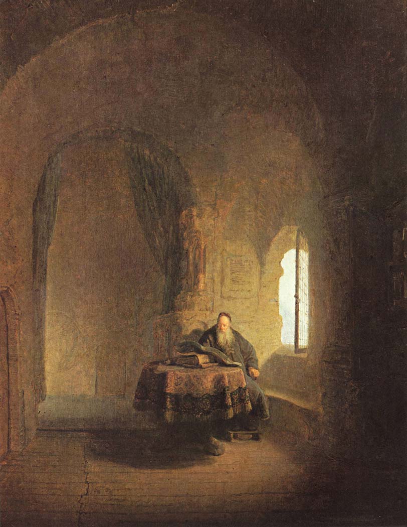 Rembrandt Kitap Okuyan Filozof