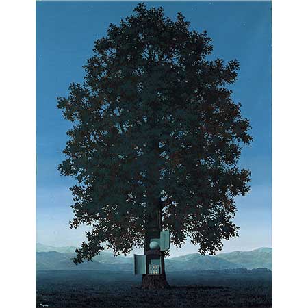 Rene Magritte Ağaçlı Kompozisyon