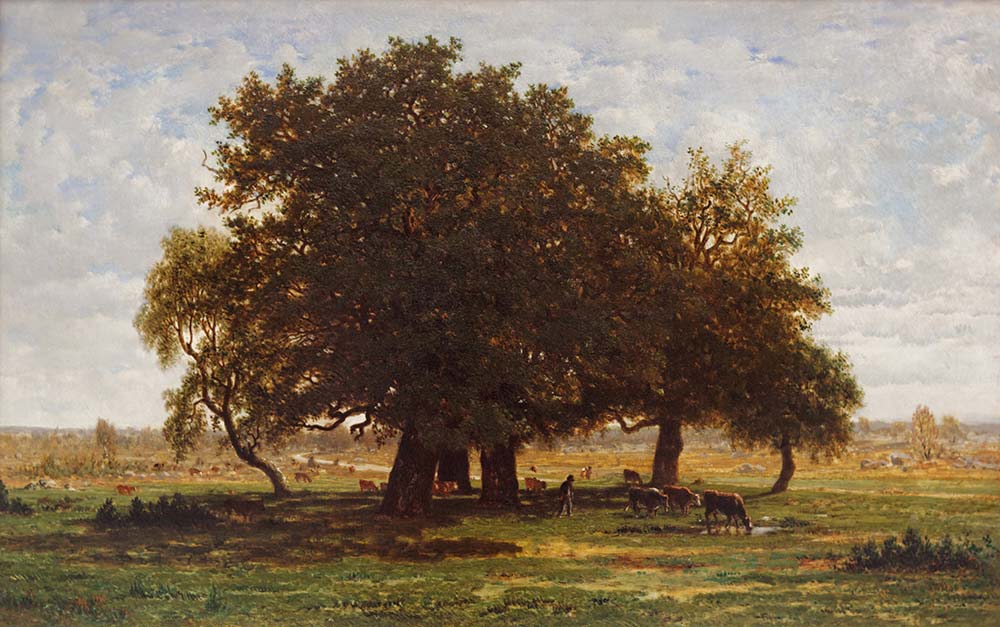 Theodore Rousseau Ağaçlı Manzara