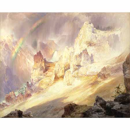 Thomas Moran Büyük Kanyon'da Gökkuşağı