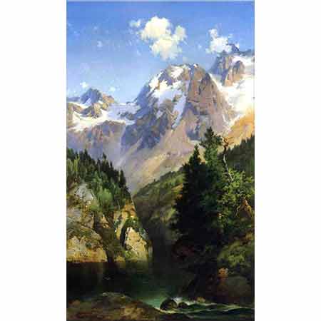 Thomas Moran Rocky Dağı Zirvesi