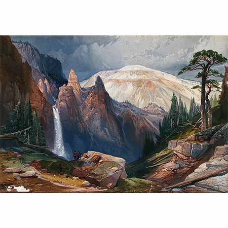 Thomas Moran Yosemite'de Şelale