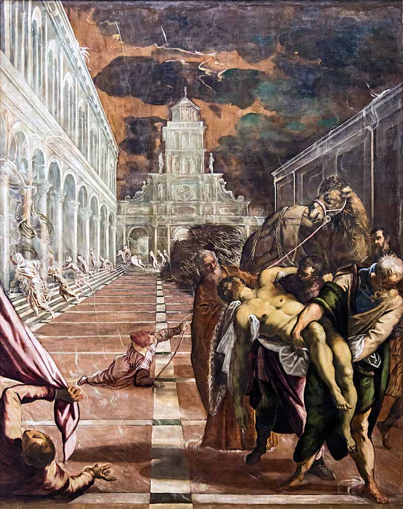 Tintoretto Aziz Markus Venedik'e Getirilirken