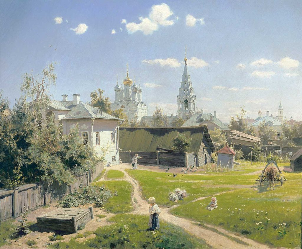 Vasily Polenov Moskova Civarında Avlu