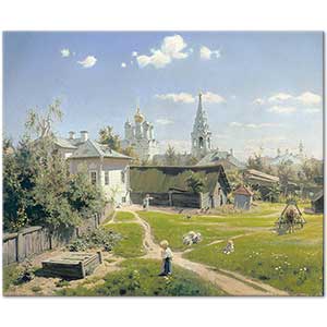 Vasily Polenov Moskova Civarında Avlu