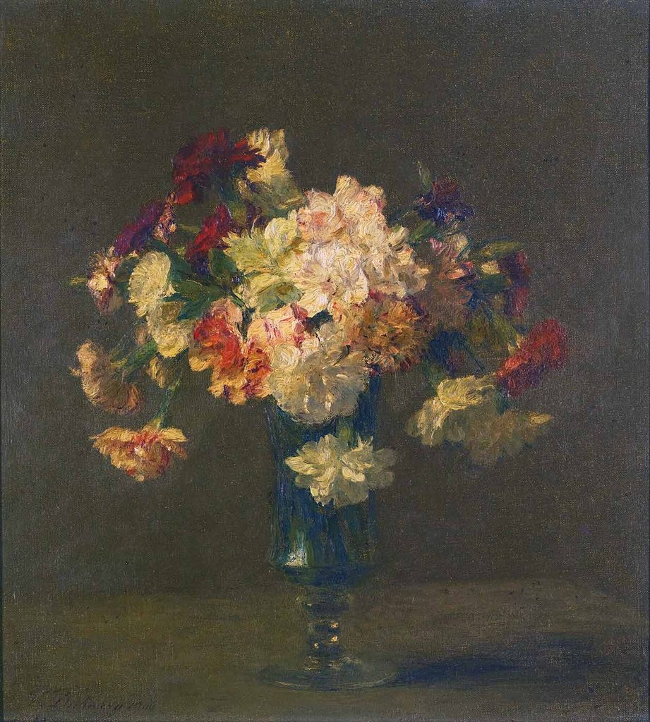 Victoria Fantin Latour Vazoda Çiçekler