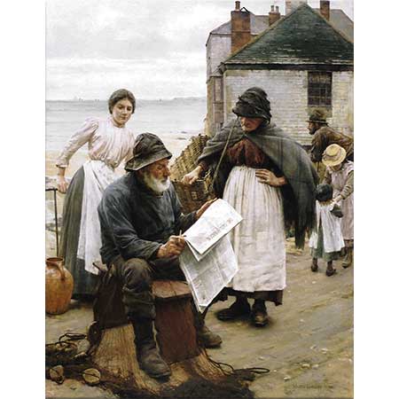 Walter Langley Tekneler Uzakta İken