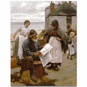 Walter Langley Tekneler Uzakta İken