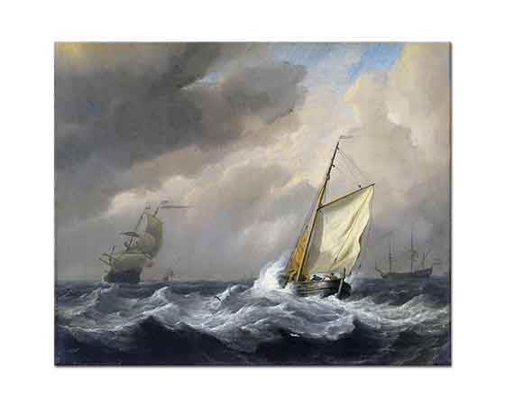 Willem van de Velde Küçük Tekne Fırtınada