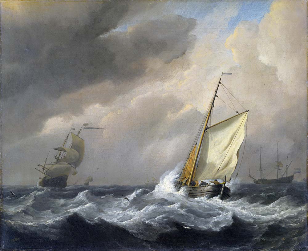 Willem van de Velde Küçük Tekne Fırtınada