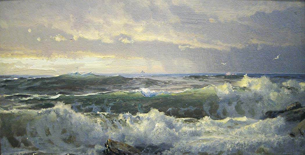 William Trost Richards Kayalarda Surf