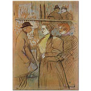 Henri de Toulouse Lautrec Moulin Rouge Girişinde