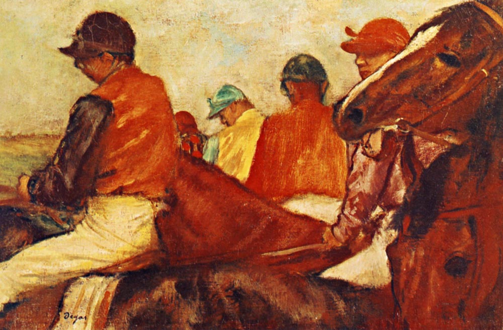 Edgar Degas, Jokeyler, 1885