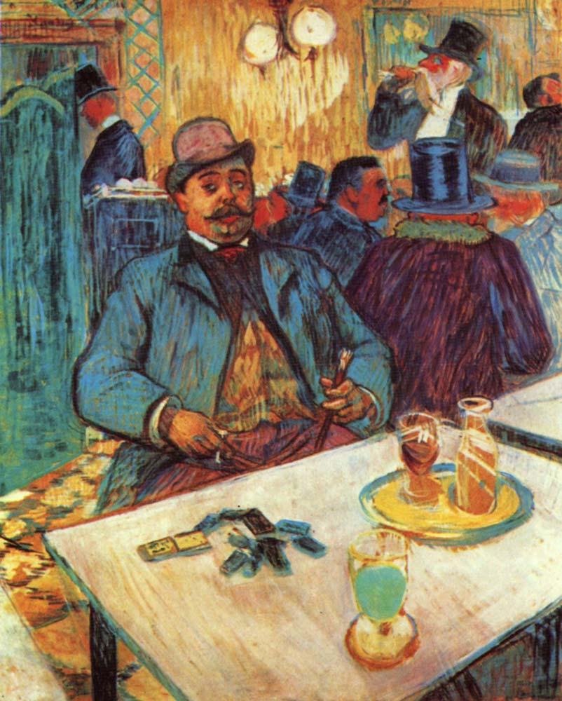Resim 06, Henri de Toulouse Lautrec, Monsieur Boileau Kahvede, 1893