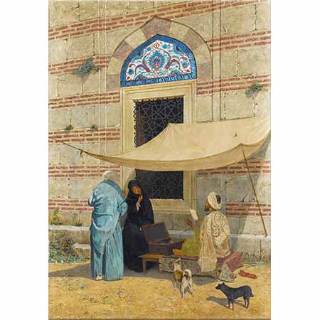 Osman Hamdi Cami Önünde Arzuhalci