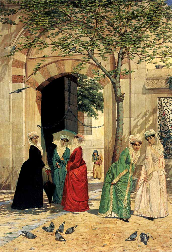 Osman Hamdi Sultanahmet Camii Önünde Kadınlar