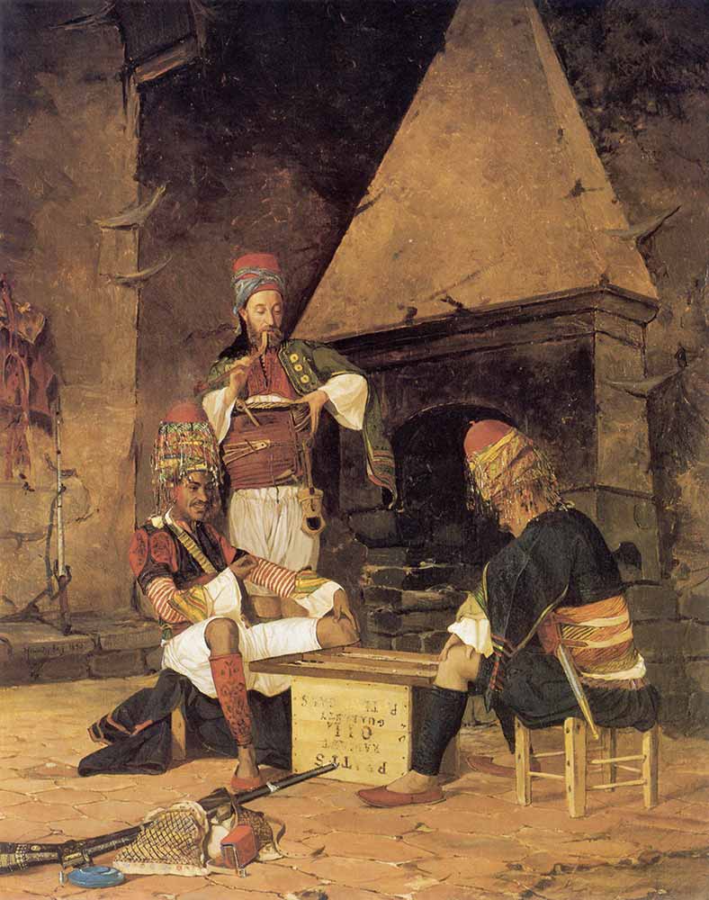 Osman Hamdi Tavla Oynayan Zeybekler