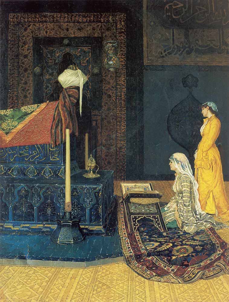 Osman Hamdi Türbe Ziyaretinde iki Genç Kız