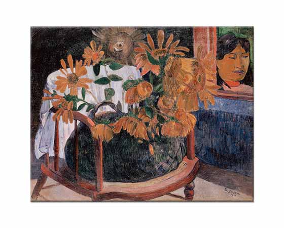 Paul Gauguin Ayçiçekli Natürmort