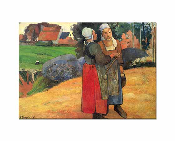 Paul Gauguin Bretonlu Köylü Kadınlar