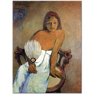 Paul Gauguin Yelpazeli Kız