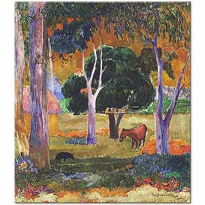 Paul Gauguin Dominikte Manzara