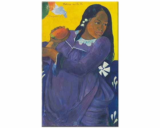 Paul Gauguin Mango ile Tahitili Kadın