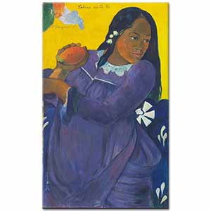Paul Gauguin Mango ile Tahitili Kadın