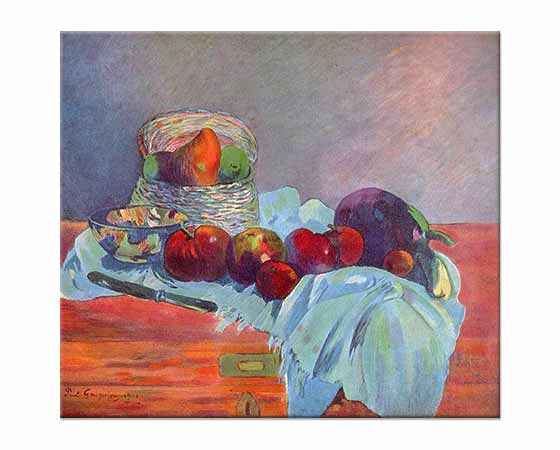 Paul Gauguin Meyve Sepeti ve Bıçaklı Natürmort