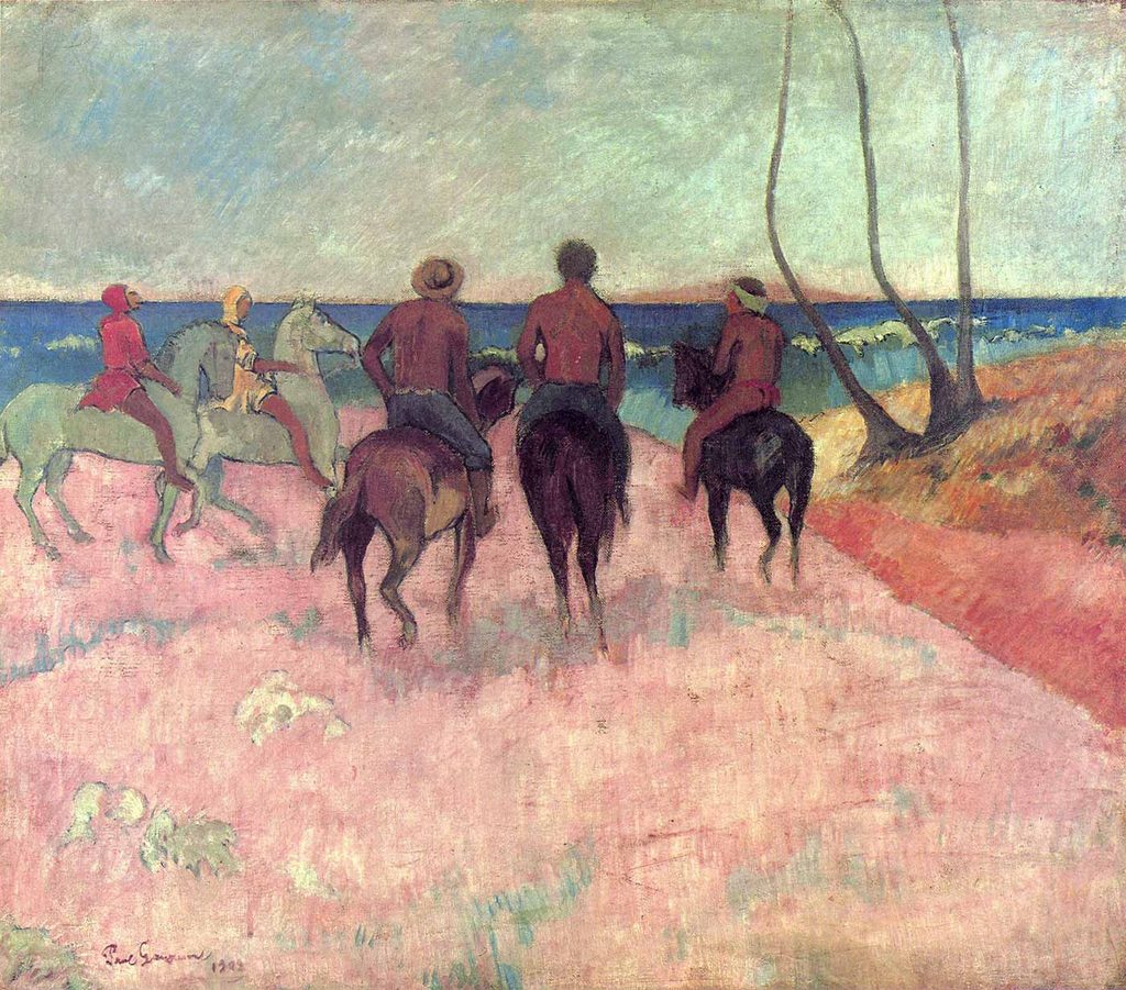Paul Gauguin Sahilde Atlılar
