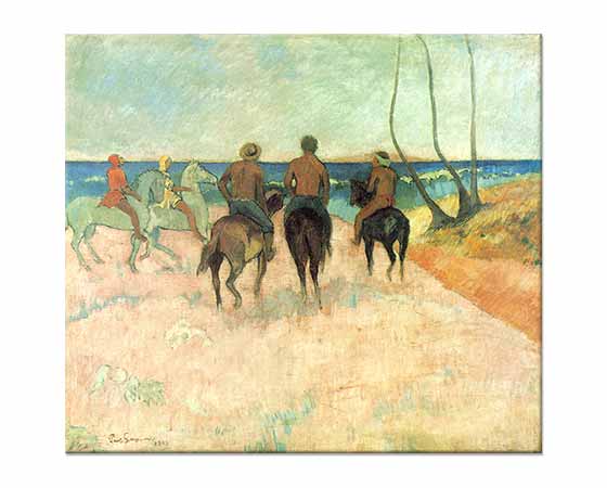 Paul Gauguin Sahilde Atlılar