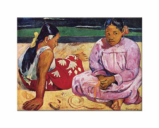 Paul Gauguin Sahilde Tahitili Kadınlar