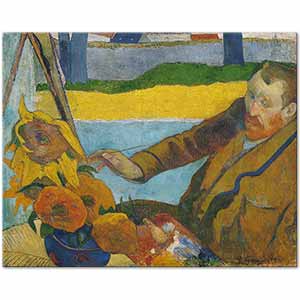 Paul Gauguin Van Gogh Ayçiçekleri Çalışırken