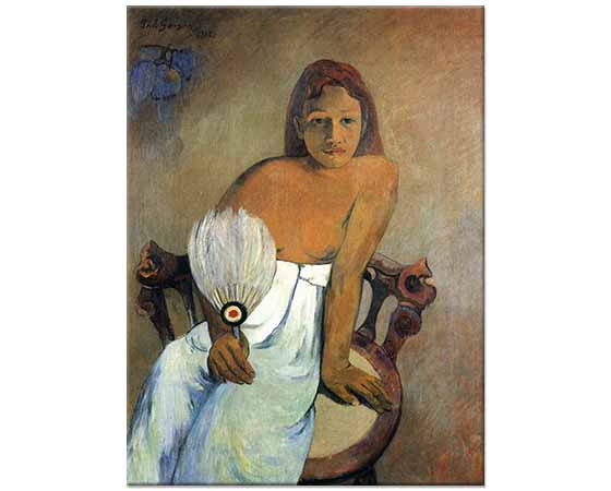 Paul Gauguin Yelpazeli Kız