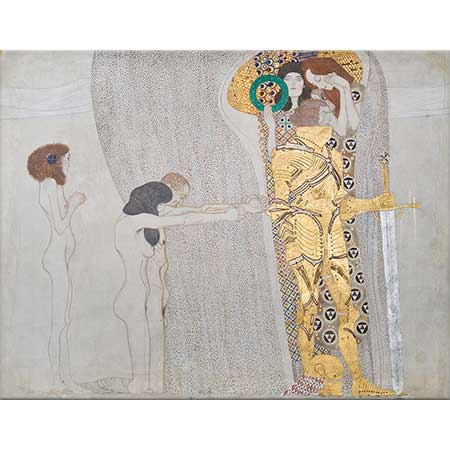 Gustav Klimt Beethoven Freskinden Detay