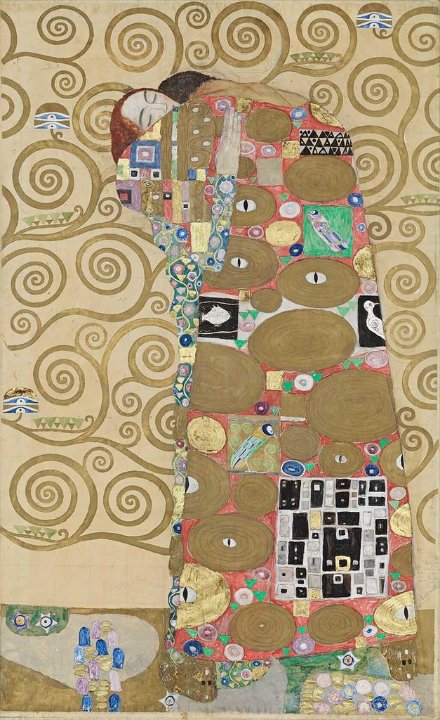 Gustav Klimt Stoclet Freski Yerine Getiriş