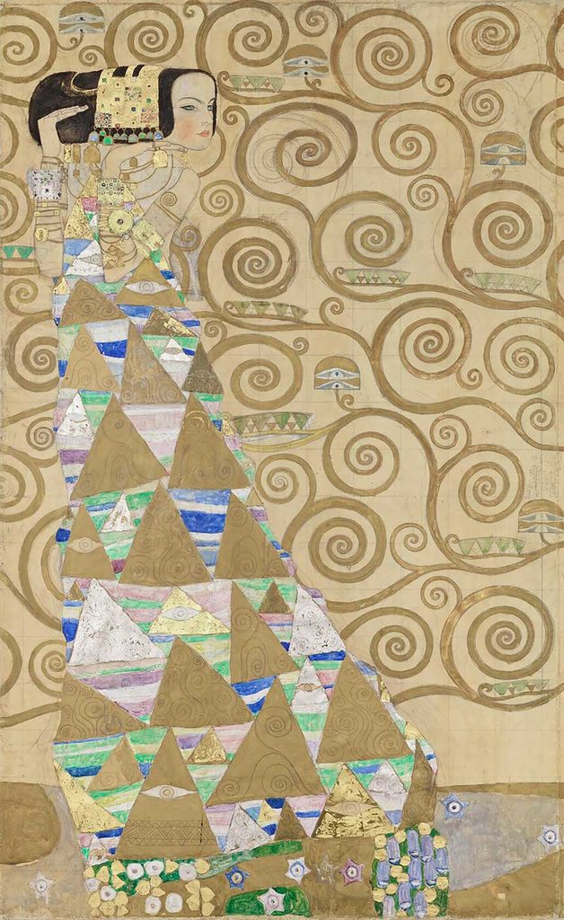 Gustav Klimt Stoclet Freski Beklenti (Dansçı)