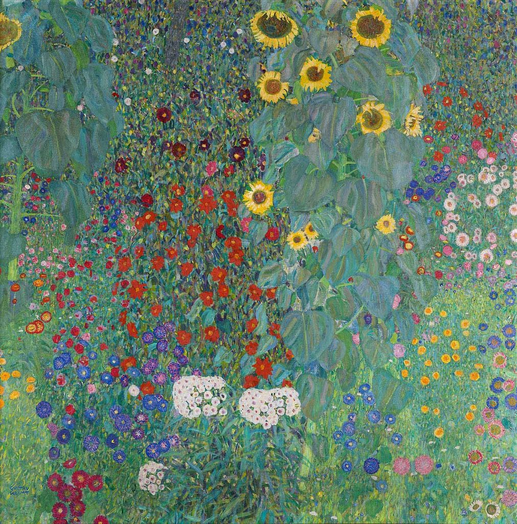 Gustav Klimt Bahçede Ayçiçekleri