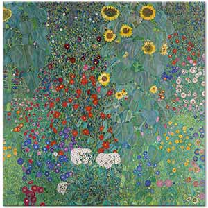 Gustav Klimt Bahçede Ayçiçekleri