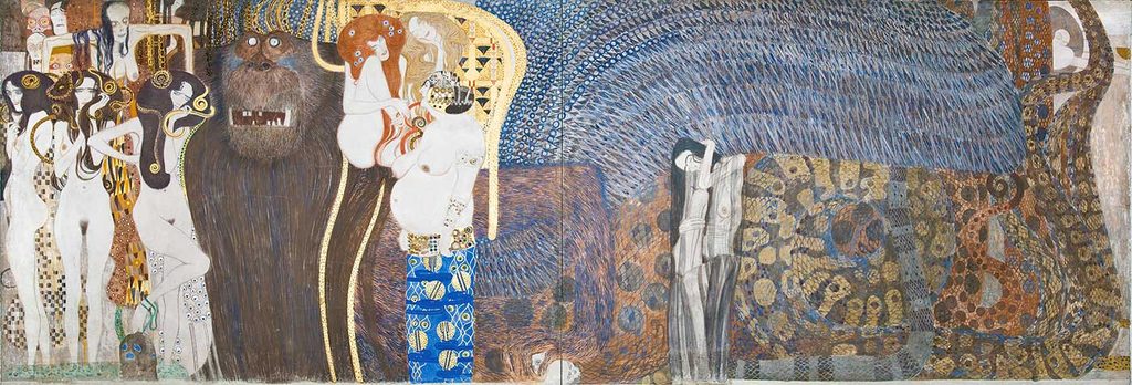 Gustav Klimt Beethoven Freskinden 1. Pano