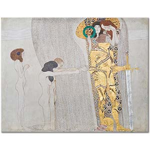 Gustav Klimt Beethoven Freski Panel 3