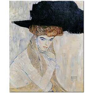 Gustav Klimt Siyah Şapka