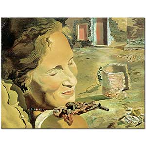 Salvador Dali Gala'nın Omuzunda Dengede Duran İki Kuzu Ağzı