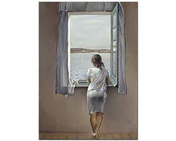 Salvador Dali Penceredeki Kadın