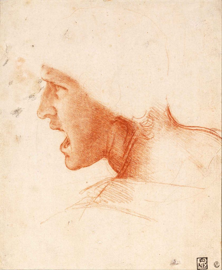 Leonardo Da Vinci Asker Kafası Eskizi