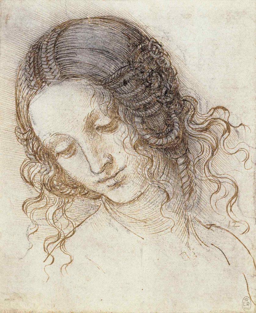 Leonardo Da Vinci Baş Etüdü Deseni